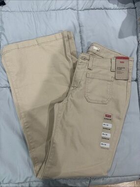 Levi's Superlow Flare Jeans in Beige
